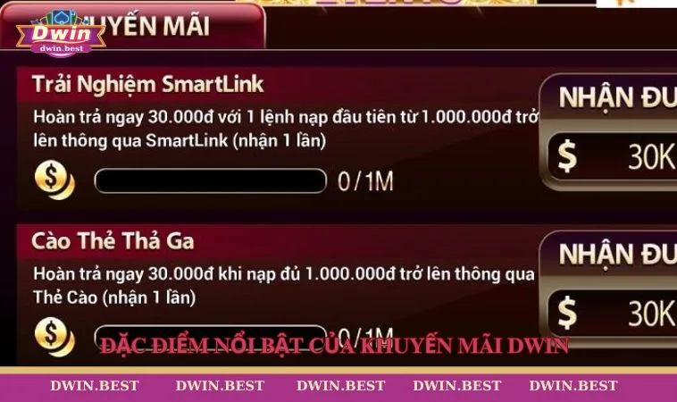 khuyen mai dwin 4 Đặc điểm nổi bật của khuyến mãi DWIN
