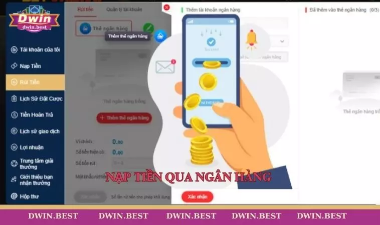 nap tien DWIN 3 Nạp tiền qua ngân hàng